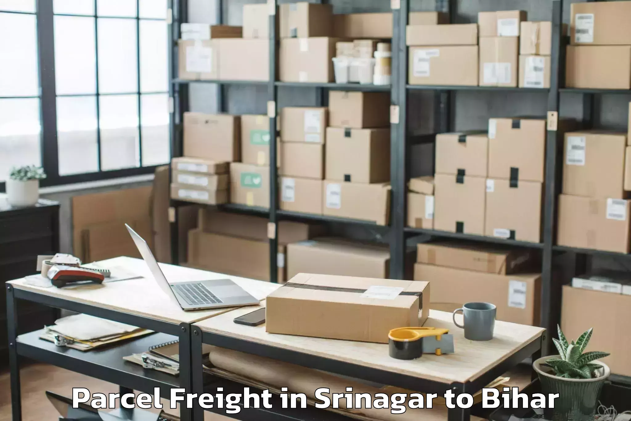 Leading Srinagar to Bihar Parcel Freight Provider